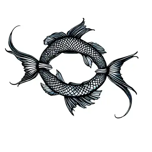 Virgo And Pisces Fish Swimming