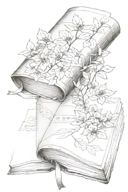 Sleeve Of An Old Botany Style Text Book With Pages Falling Out Of The Book Down The Arm