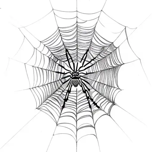 Spider And Spider Web
