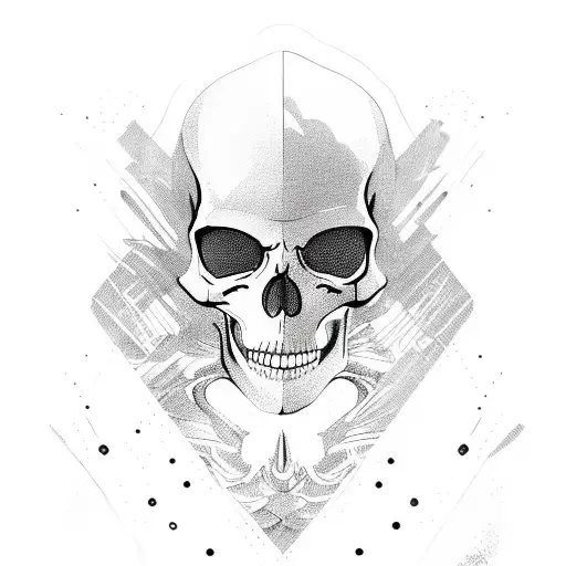 Skeleton On Wakeboard