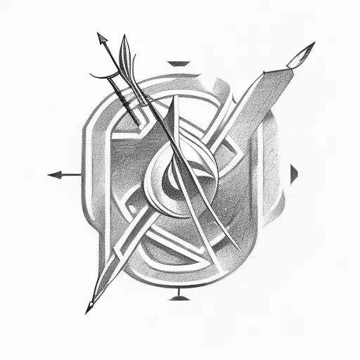 Arrow With Greek Numbers