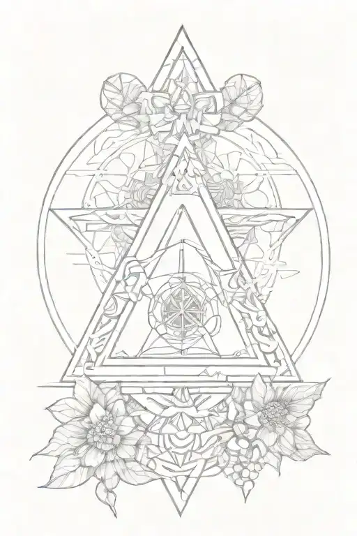 Delta Symbol With Growth Strength Family Spirituality