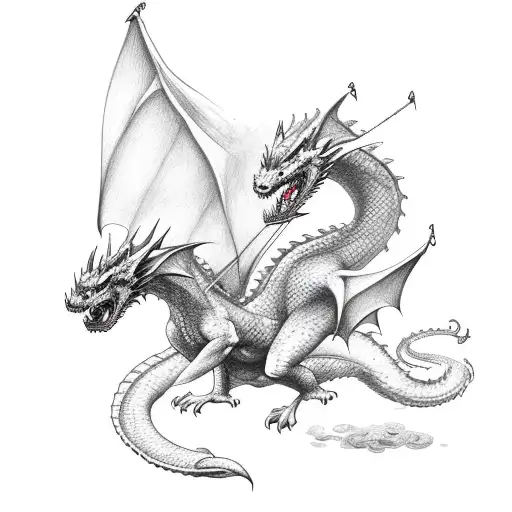 Dragons Flying Out Of A Book