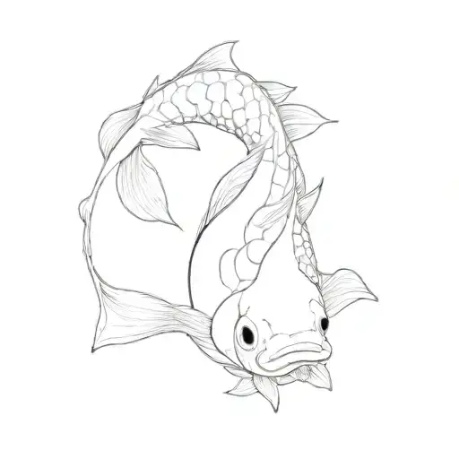 A Koi Fish