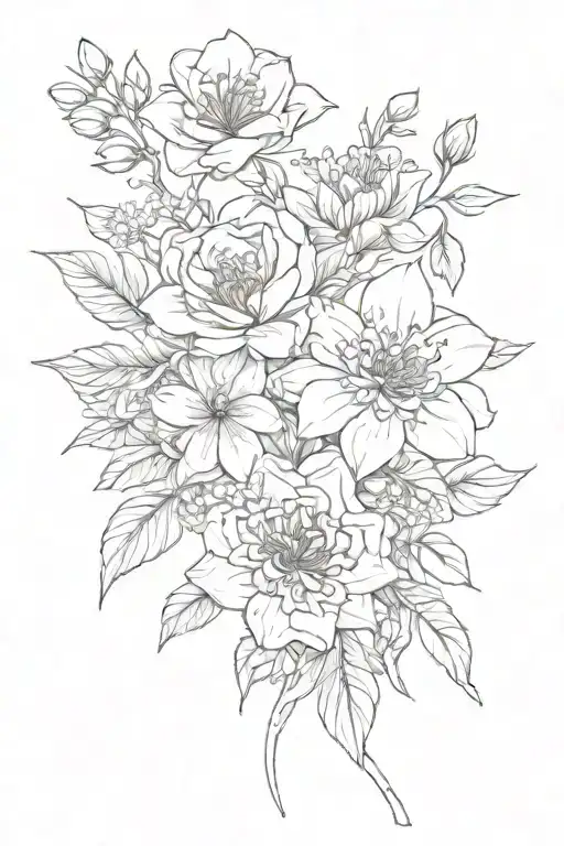 Birth Flower Bouquet January June November