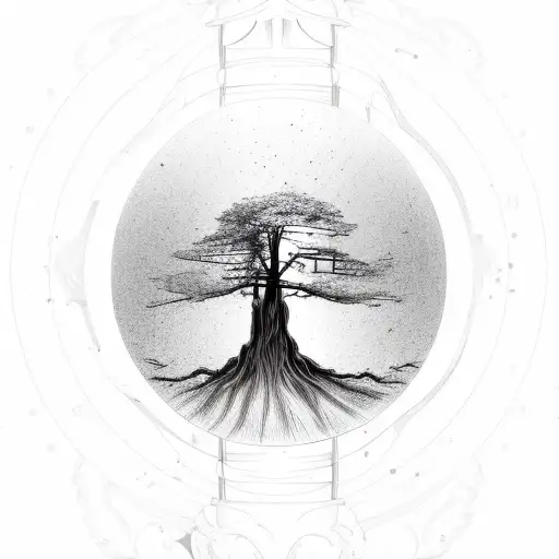 Tree On Top Of A Hourglass