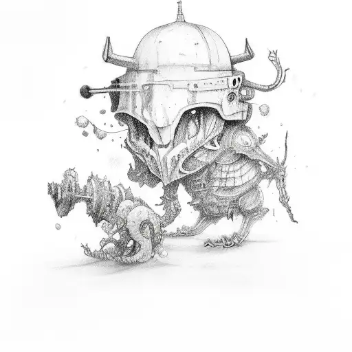 Kids Drawed Monsters Combilation For The Right Arm