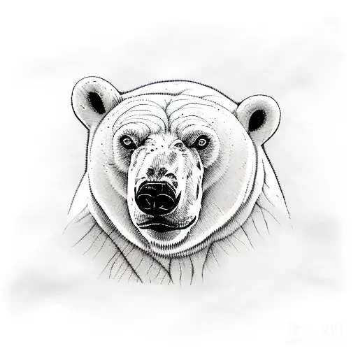 Polar Bear Side On Patchwork