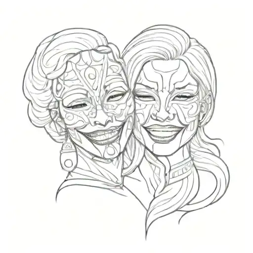 Female Laugh Now Cry Later Mask