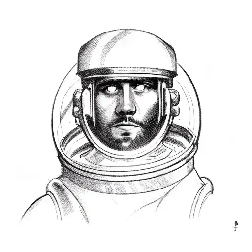Roman Legionnaire And Astronaut By Torso