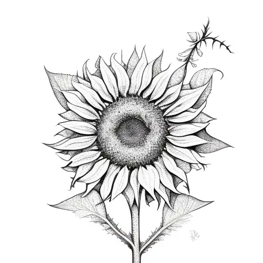 Sunflower With Vines With The Name Jackfrost In The Vines