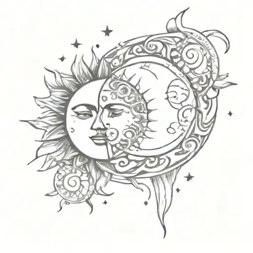 Moon And Sun Symbol