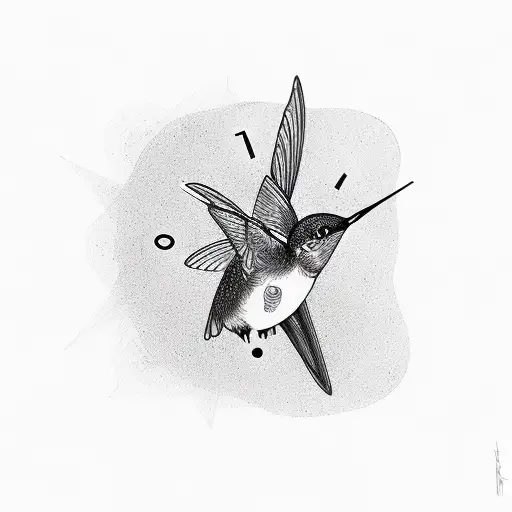 Clocks And Hummingbird