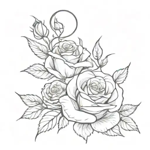 Rose And Lys Flower