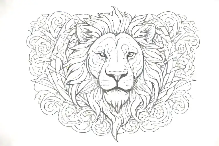 Lion And Bear Symbol Integrated Within