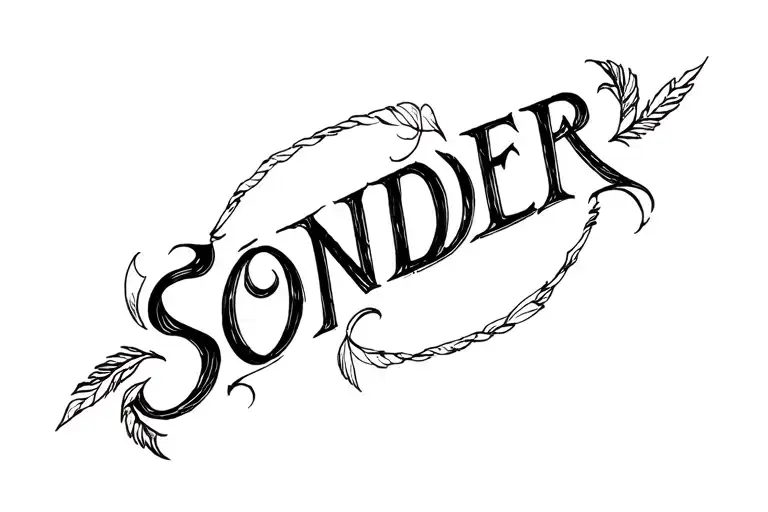 Fether With The Word Sonder