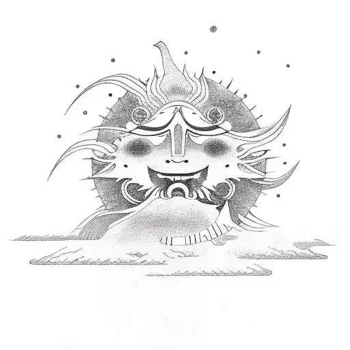 Sun With A Japanese Design