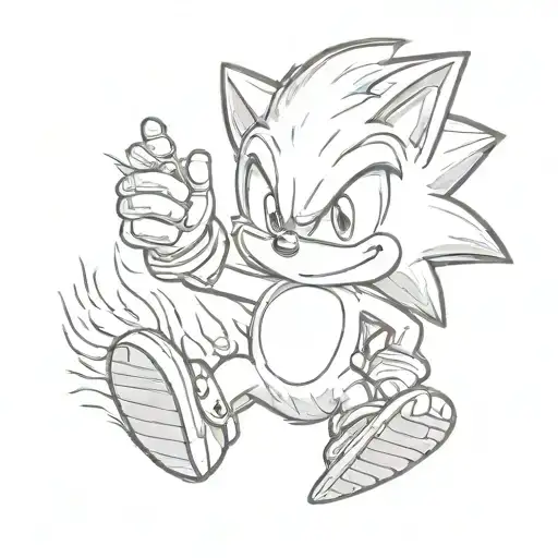 Baby Sonic The Hedgehog Playing