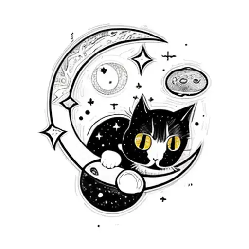 A Cat On The Moon