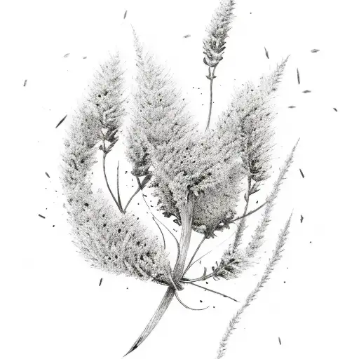 Arrow With Heather Flowers