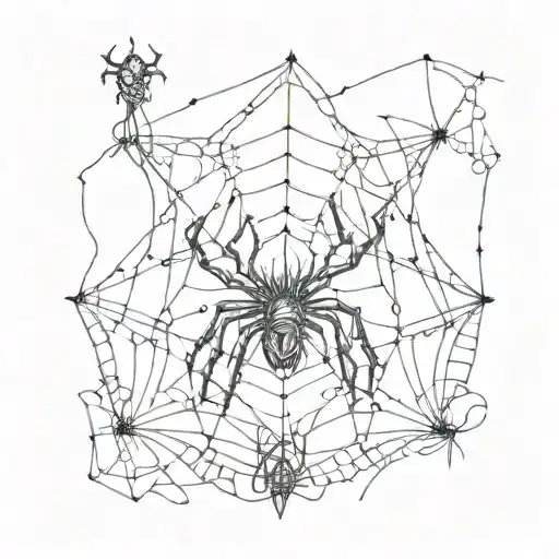 Laugh Now Cry Later With Spider Web Intertwined
