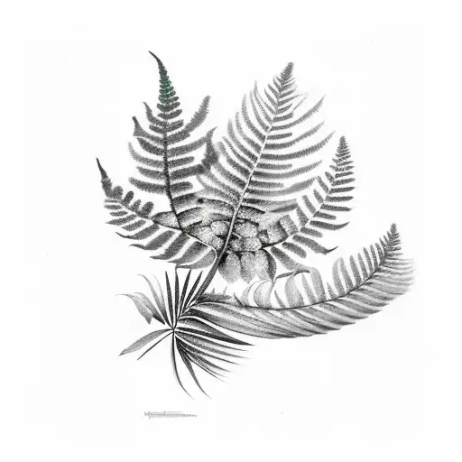 A Brazilian Bird Called Antilophia Galeata And A Fern Fron New Zealand Called Silver Fern