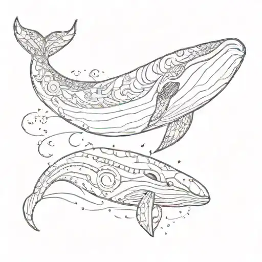 Whale The Sea The Sun And The Moon