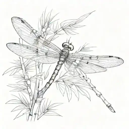 A Majestic Dragonfly Flying Over The Iconic South Carolina Palmetto Tree