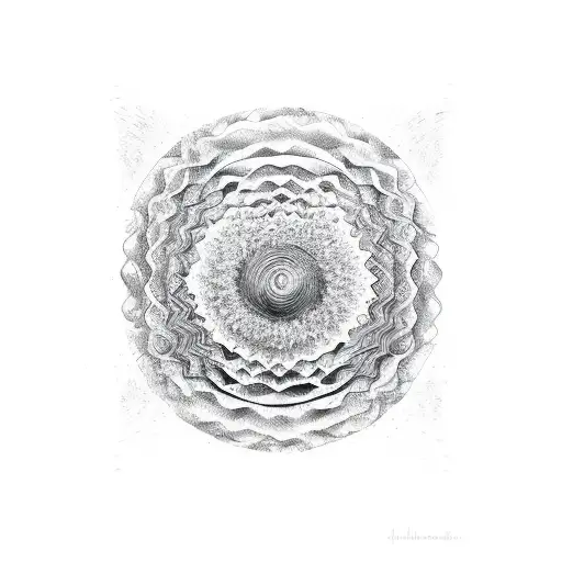 Water Waves Going Along The Top Of The Back