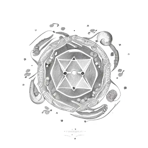 Capricorn Constellation Formed By Coffee Beans