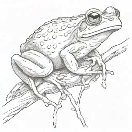 Frog On A Branch