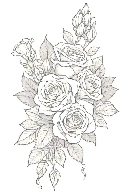 Rose And Lilac Bouquet With Bleeding Hearts Playing Card