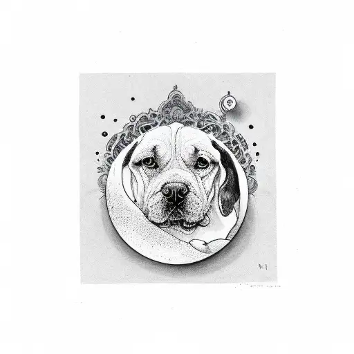 Yin And Yang Dog Black Dog White