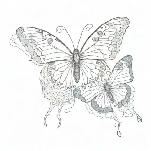 Butterfly And Inside It Billie Eilish With Lyrics From The Song Ocean Eyes