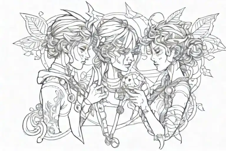 Communication Friendship Drawing