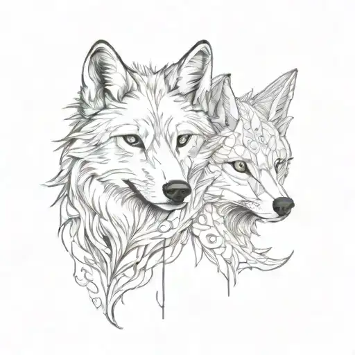 Wolf And Fox