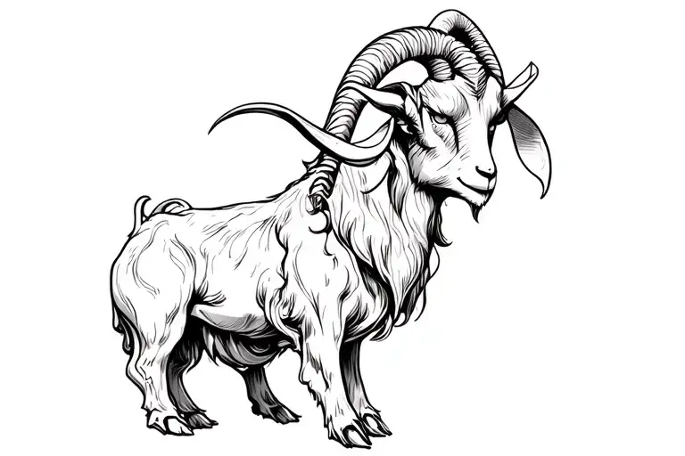 Girly Demonic Goat 666 Incorporated Within