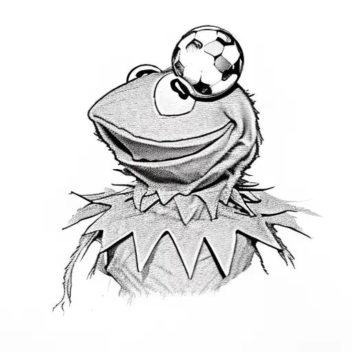 Kermit The Frog Playing Soccer