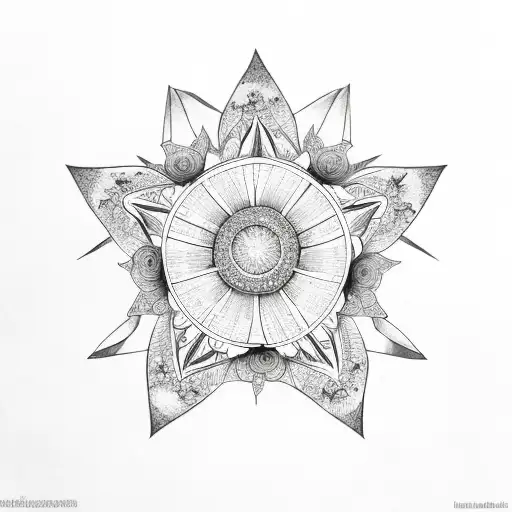 Flowers Wrapped Around A Star