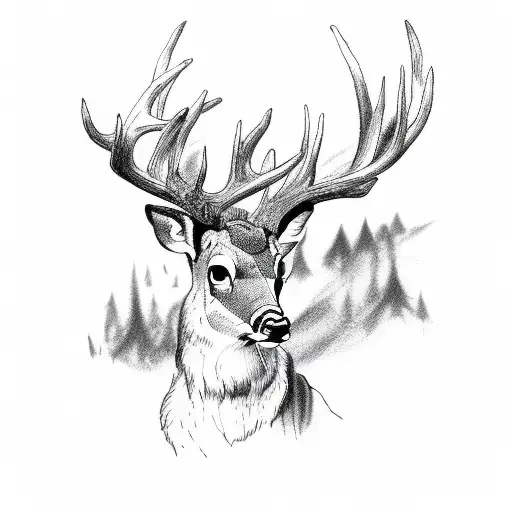 Badassy Deer Art