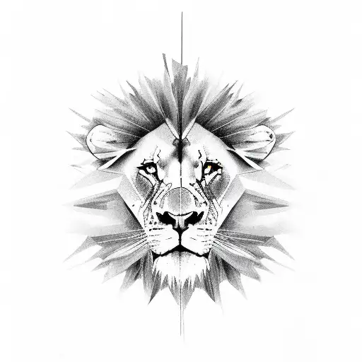 Cross With A Lion Inside