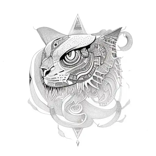 Pollynesian Full Sleeve With Psychedelic