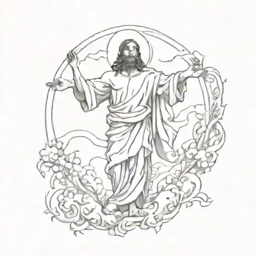 Christ Ascending From Line Of David