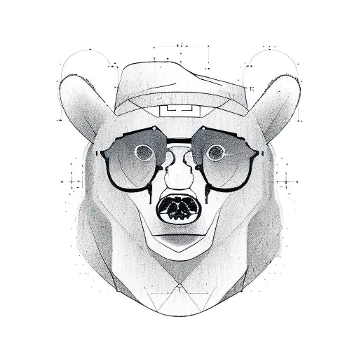 An It Circuit Board Integrated With A Russian Bear