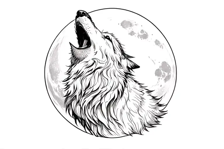 Wolf Howling At The Moon