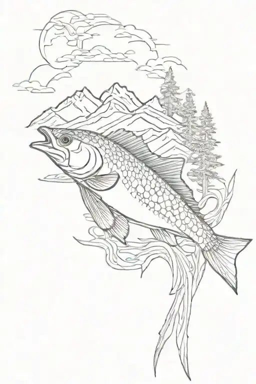 Redfish Lake In Idaho With A Mountain Blue Bird