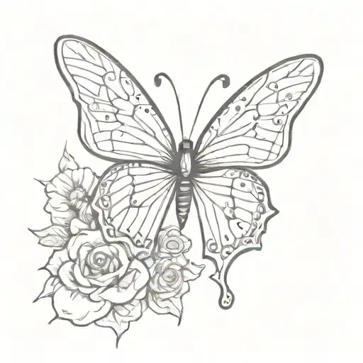 Butterfly With A Word 'Yo Puedo'