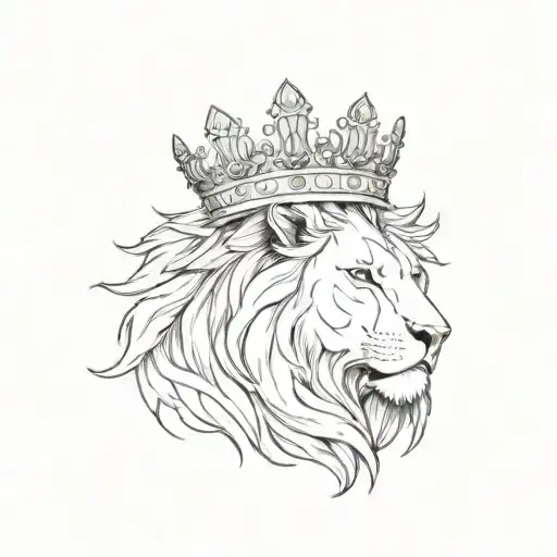 A Lion With Spartan With A Crown