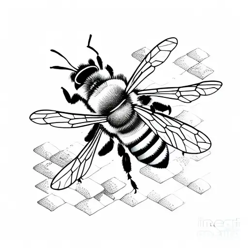 Bee Fight Honeycomb Sharp