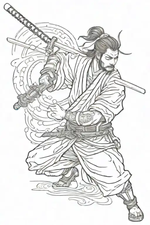 Samurai With Katana